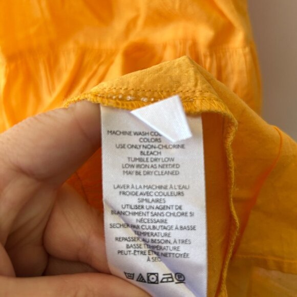 Urban Outfitters Trapeze Dress Womens Small Orange Strappy Side Zip V-neck - Picture 5 of 9